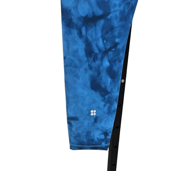Sweaty Betty Super Soft Tie Dye Blue Leggings Size 10 - Picture 5 of 8